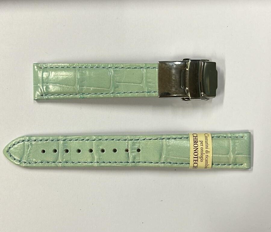 CHRONOTECH - CINTURINO PER OROLOGIO IN PELLE CELESTE ANSA 18MM