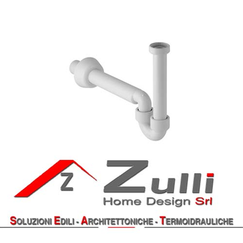 Sifone per bidet in PP bianco 11/4"x40 mm