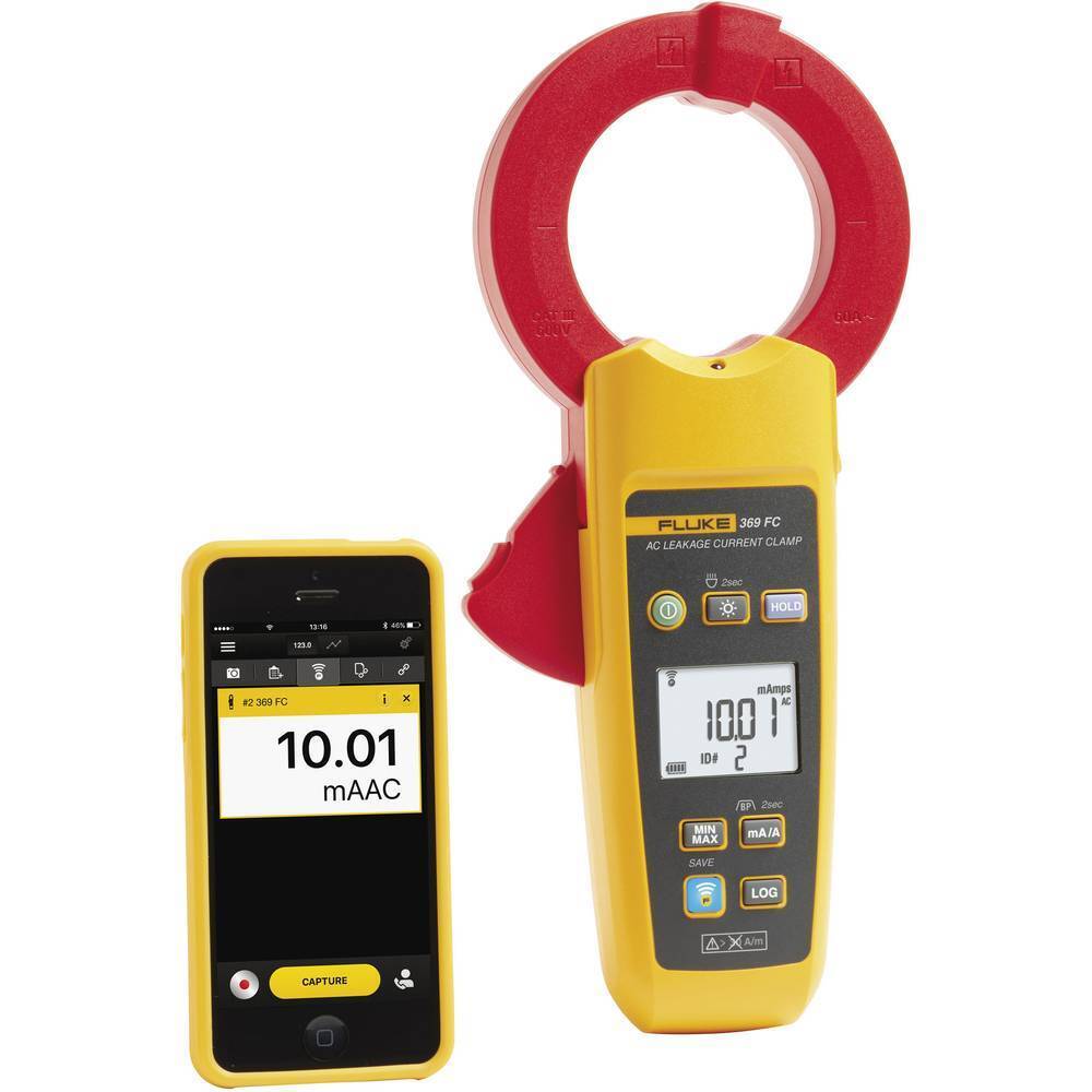 Fluke 369 FC Pinza amperometrica digitale Data logger CAT III 600 V Display