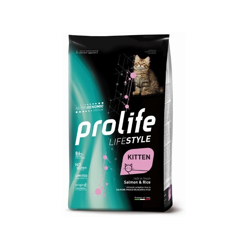 Prolife cat lifestyle kitten salmone e riso 1,5kg