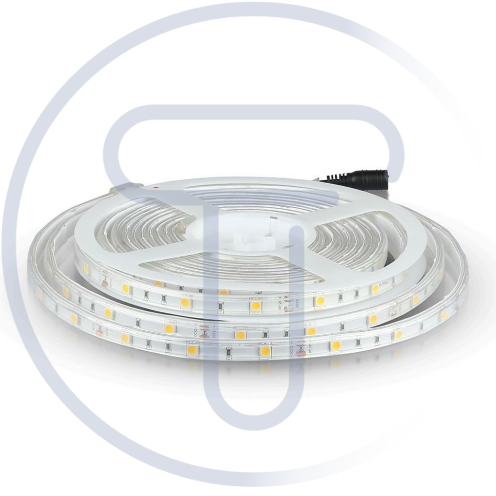 Striscia led 12V, bianco naturale 4000K, 5 metri, SMD5050, 30 led/m, IP65 V-tac