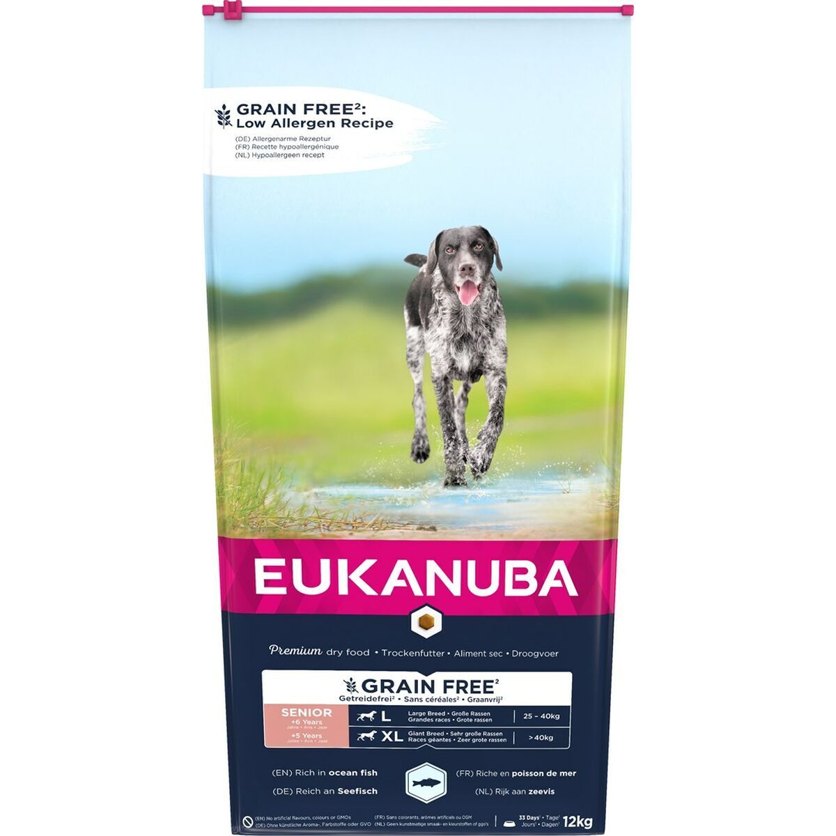 Io penso Eukanuba Grain Free Senior large/giant breed Anziano Pesce 20-40 Kg