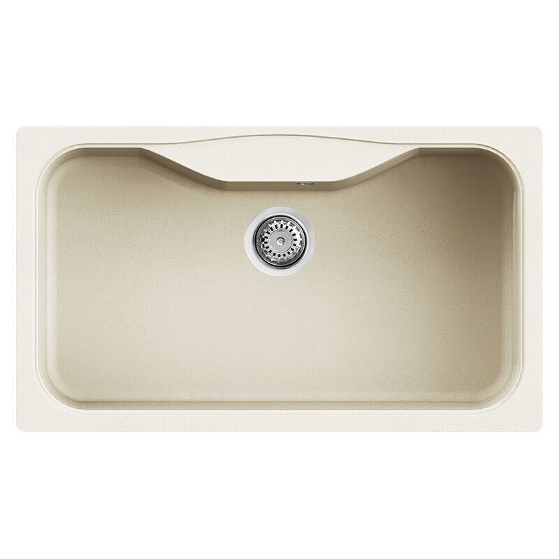 Lavello Cucina Elleci 1 Vasca Fox 360 LGF36062 86x50 Bianco Antico