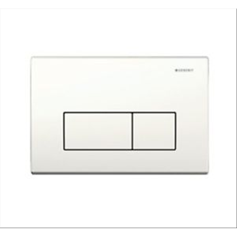 Geberit Kappa50, placca di comando con doppio tasto, colore bianco