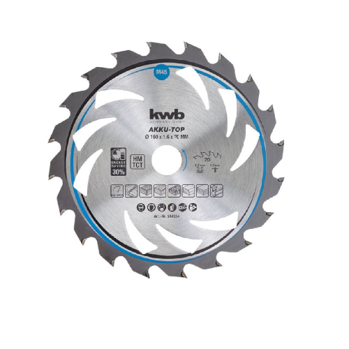 Kwb lama per sega circolare Ø165x20 mm taglio sottile 24 denti per legno duro