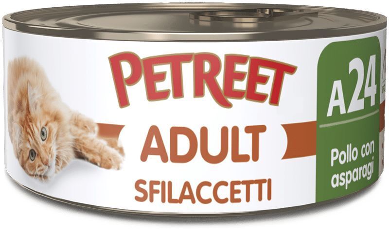 Petreet Sfilaccetti Lattina 70gr Pollo con Asparagi