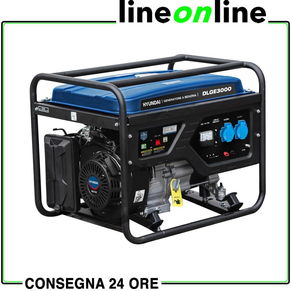 Generatore di corrente 2,8 kW Hyundai DLGE3000 65132