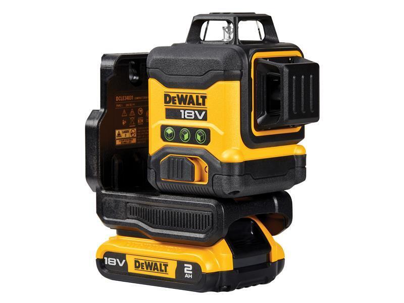 DEWALT DCLE34031D1 3 x 360° Multi Linea Laser 18V 1 X 2.0Ah LI-ION DEWLE34031D1