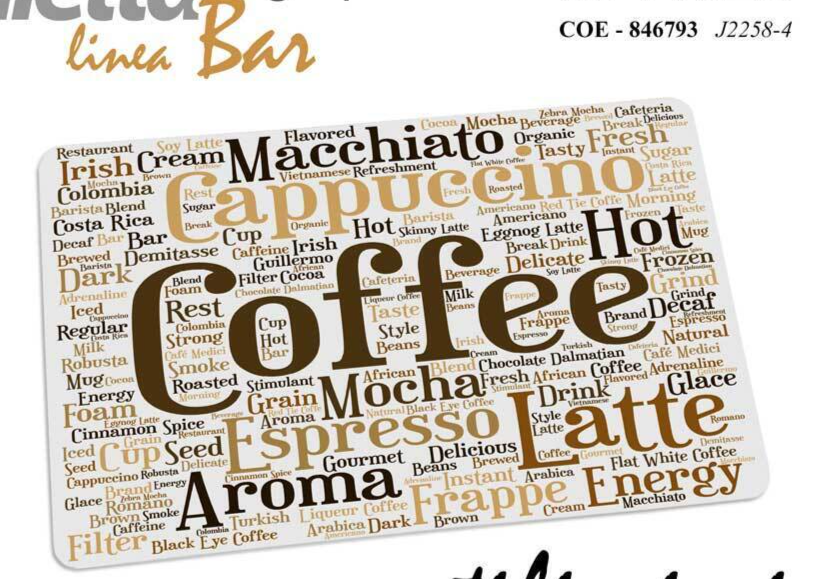 12 PZ TOVAGLIETTA SEGNAPOSTO CAFFè BAR PUB RISTORANTE COLAZIONE PRANZO CENA