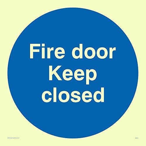 Viking segni ma231-s20-pv "Fire Door Keep Closed" Sign, Photo Luminescent sticke