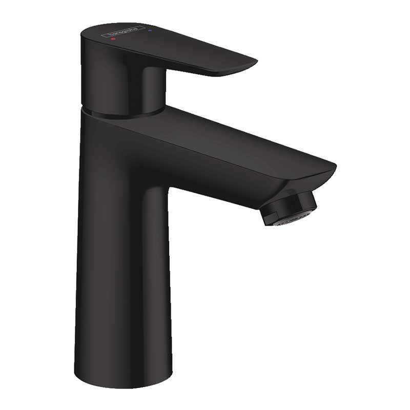 Miscelatore Lavabo Hansgrohe Talis E 110 Monocomando con salterello Nero opaco