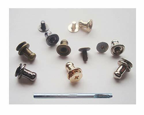 Sam Brown Button Fott Studs Round Rivets, Leather Craft Belt Screwback (T2B)