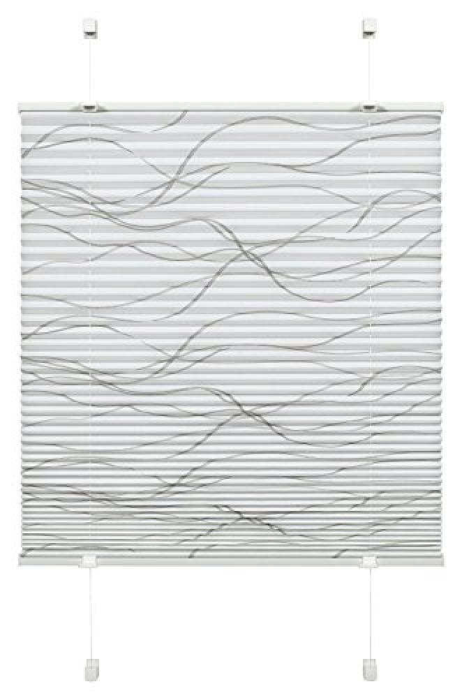 (TG. 80 X 130 Cm) Gardinia Tenda Plissettata, Poliestere, Bianco, 80 X 130 Cm -
