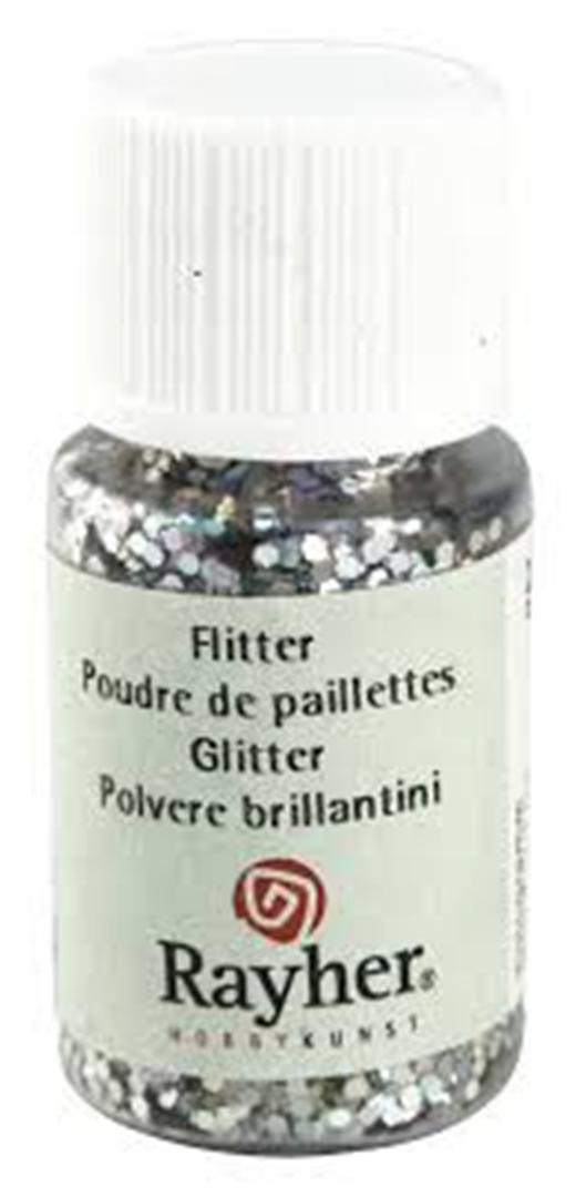 Flitter Ologramma 2mm 10ml Argento Brillante | Rayher