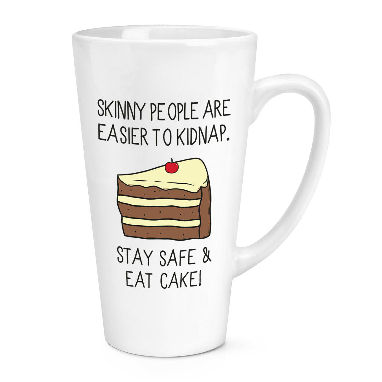 Skinny Persone Sono più Facile Per Kidnap Eat Torta 483ml Grande Latte Tazza