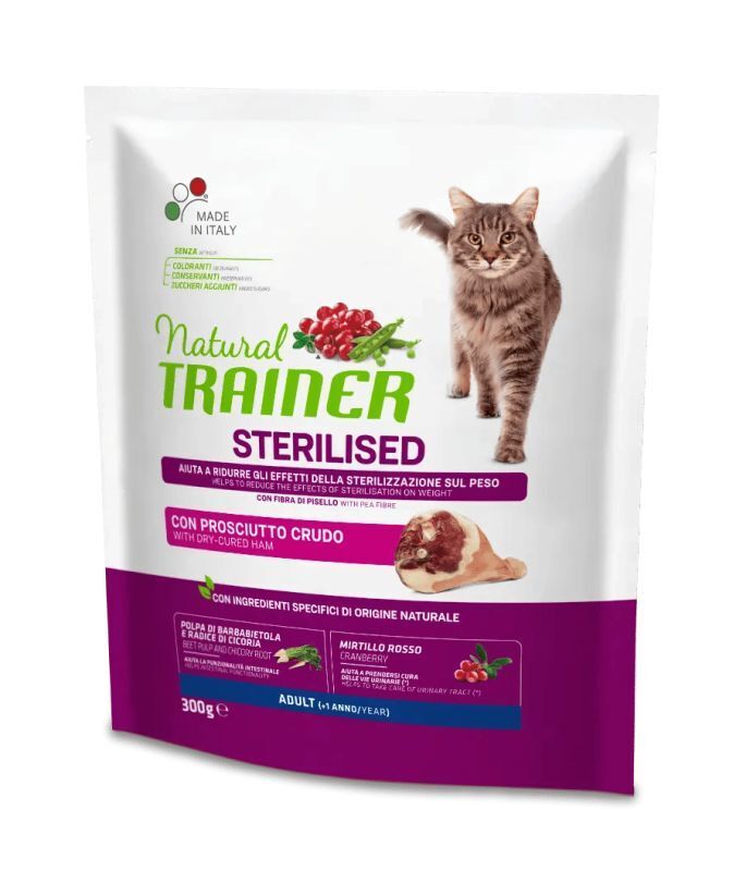 Trainer Gatto Sterilised Adult 300gr Prosciutto Crudo