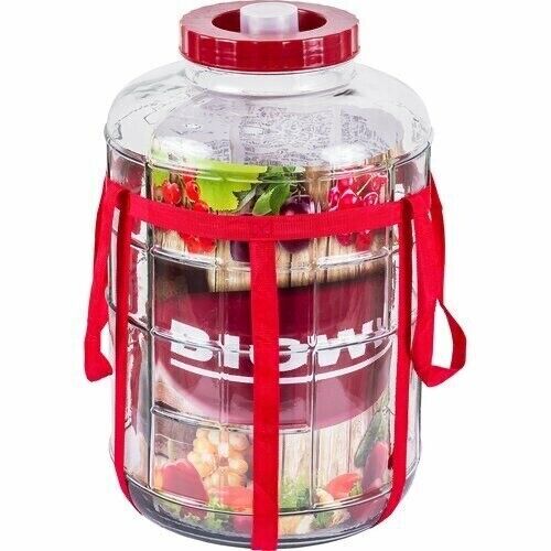 Barattolo di vetro universale Demijohn collo largo 18 L