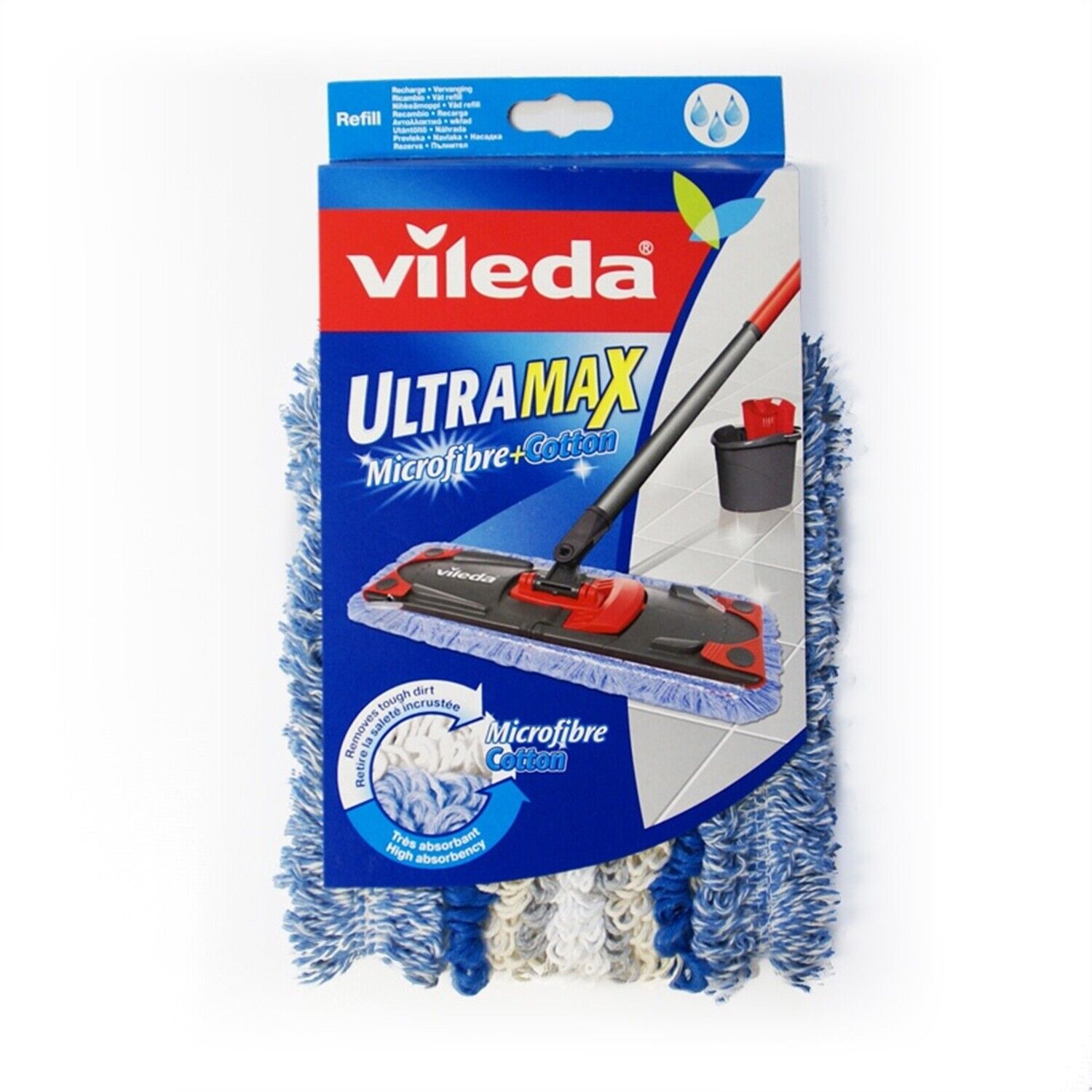 Mocio di ricambio di cotone Vileda Ultramax