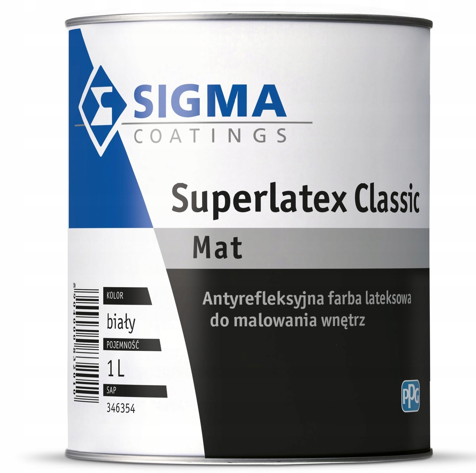 Vernice Sigma Superlatex Classic opaco Pitture per pareti e soffitti Bianco 1L