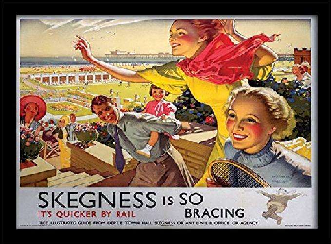 Pyramid International Skegness (2) con Stampa Artistica, Memorabilia, Multicolor