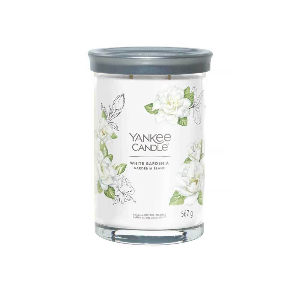 YANKEE CANDLE CANDELA TUMBLER GRANDE WHITE GARDENIA