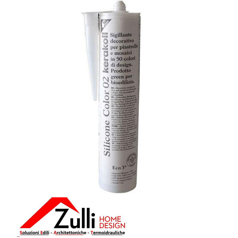 FUGABELLA ECO SILICONE COLOR KERAKOLL 310 ML BIANCO 02