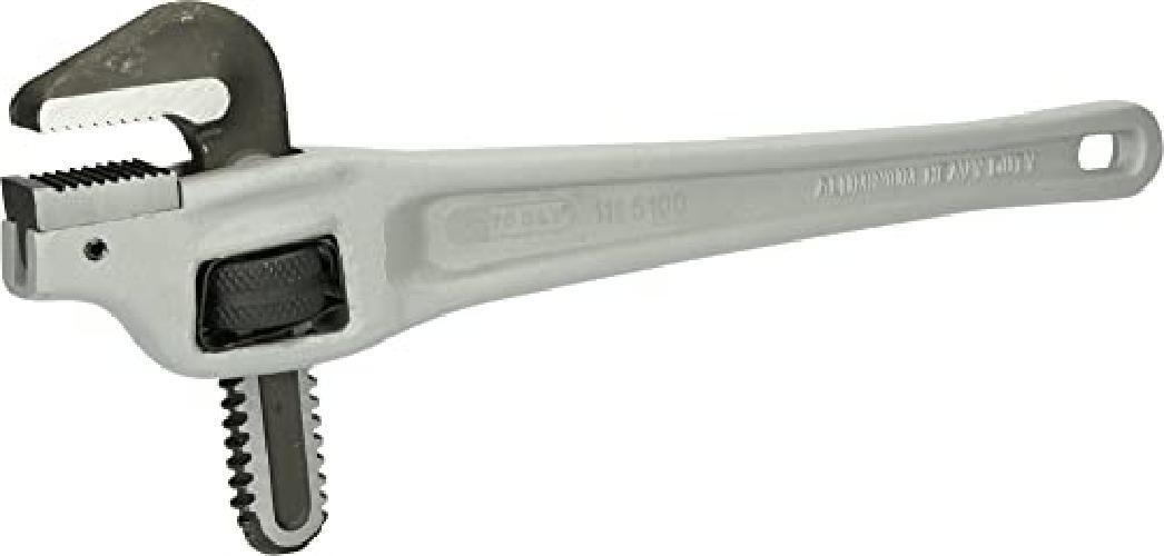 Aluminium single-handed pipe wrench, 1.1/2
