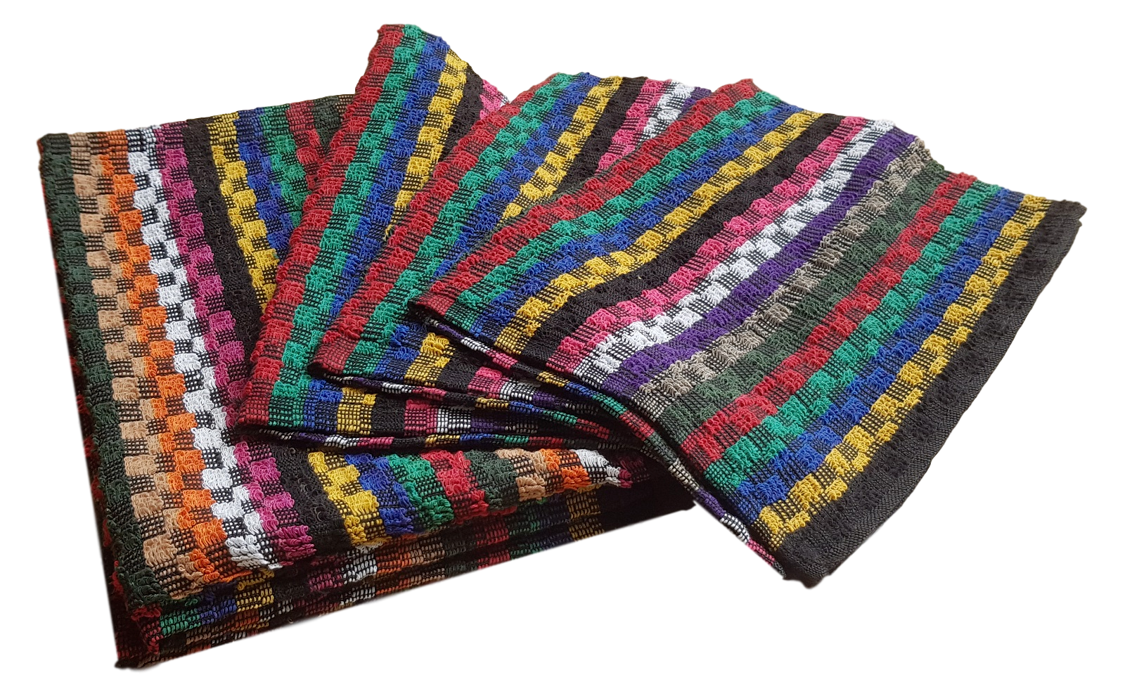 6 pezzi Strofinacci da cucina cotone 100% canovacci 50 x 70 cm colorati stripe