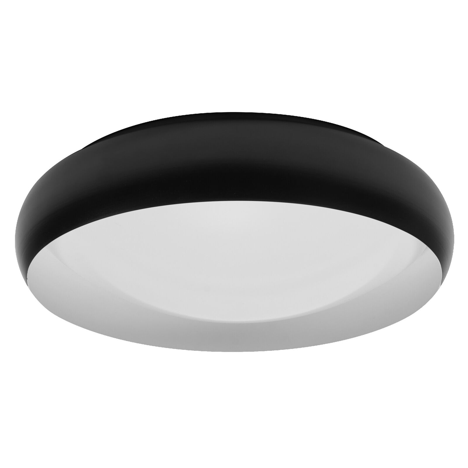 LEDVANCE ORBIS Livia LED-Deckenleuchte mit Metallring, schwarz-weiß, 24W, 1500lm