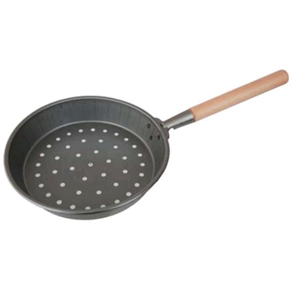 Padella Per Caldarroste Luperury Manicata Ferro/Legno - - Cm 26 – 1 Pz