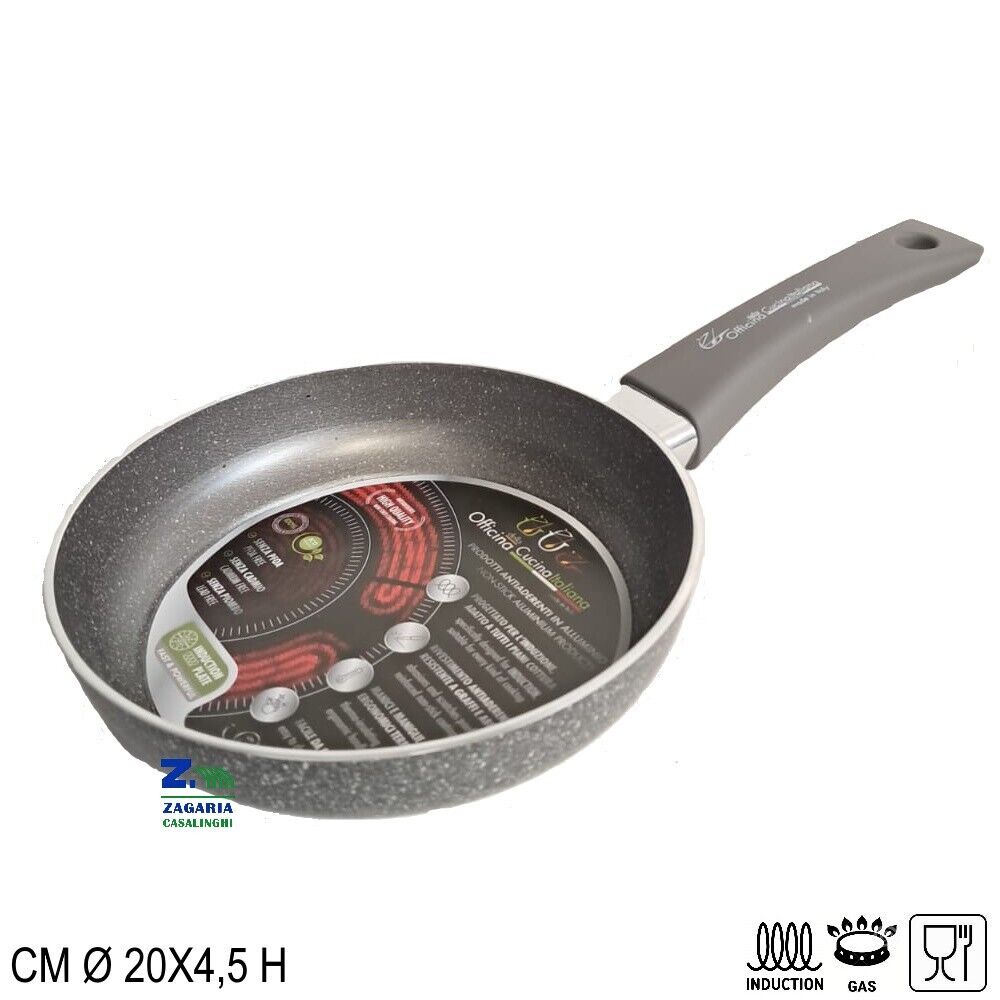 PADELLA MAGNETICA CM 20X4,5 H ALLUMINIO ANTIADERENTE ANCHE PER INDUZIONE