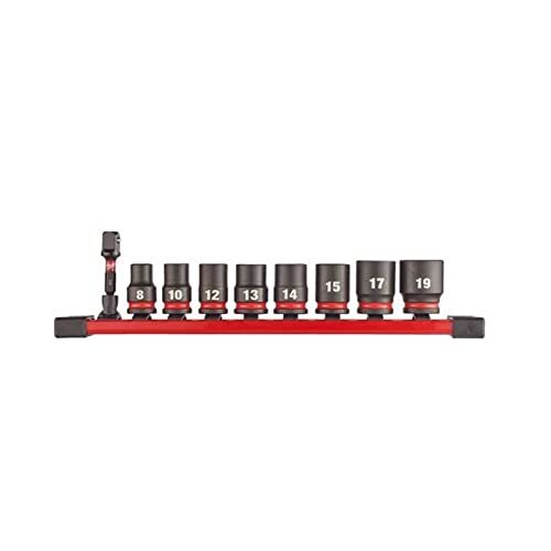 Milwaukee Impact 4932480454 - Set di chiavi a bussola in acciaio al molibdeno cr