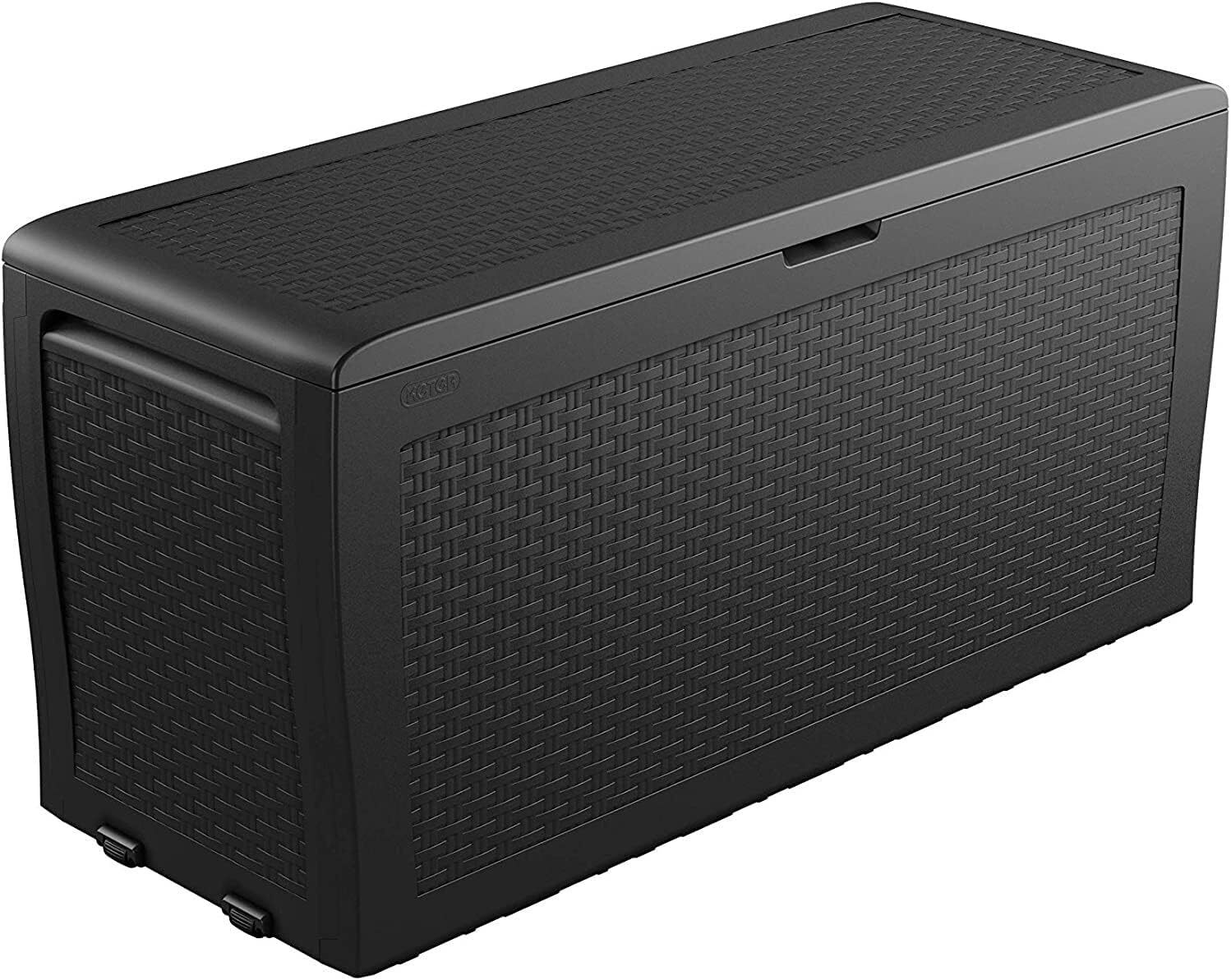 Keter Baule Samoa 270L, Finitura Effetto Legno, Grafite, 116,7 Grafite
