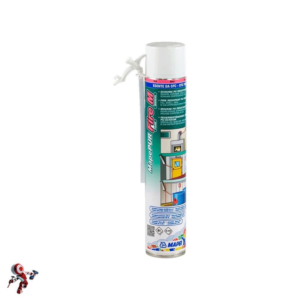 MAPEI MAPEPUR FIRE FOAM M ML.750 Schiuma Poliuretanica autoespandente adesiva