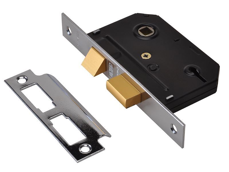 UNION - ES-SL Essentials 3 Lever Mortice Sashlock Chrome 65mm 2.5in Visi