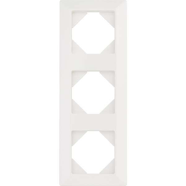 Rev 3 scomparti telaio di copertura bianco 0236830104