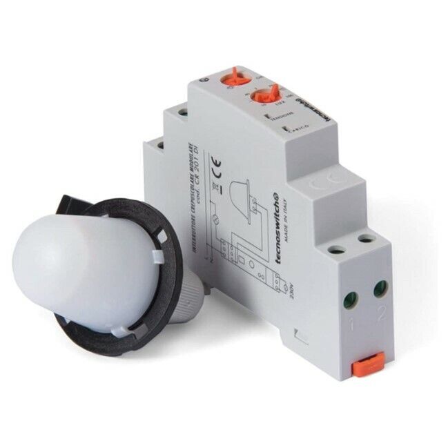CRONOTERMOSTATO INCASSO SETTIMANALE CR615BI TOUCH CON BATTERIE 503 BIANCO - TECN