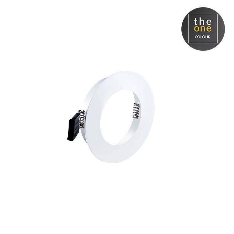 TELAIO FARETTO A INCASSO PER LEDS C4 PLAY OPTICS, TONDO, COLORE FINITURA BIANCO,