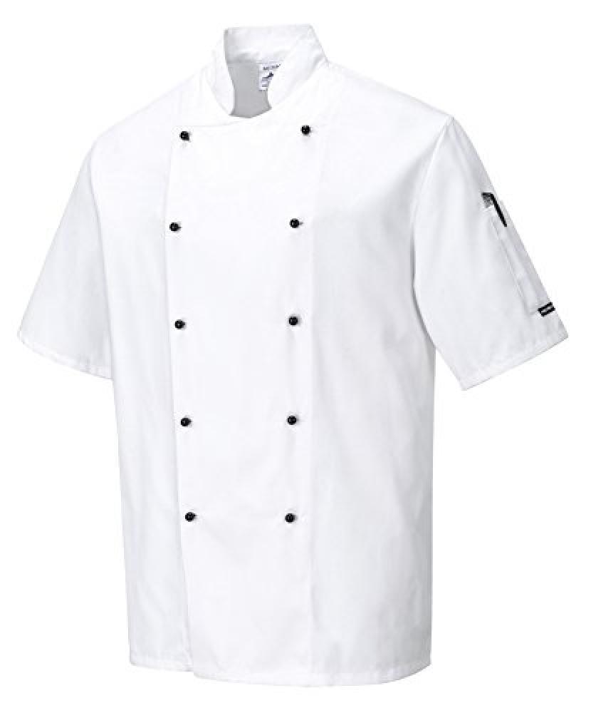 (TG. XXL) Portwest C734-Giacca Kent chef, cuochi, camerieri, C734WHRXXL - NUOVO