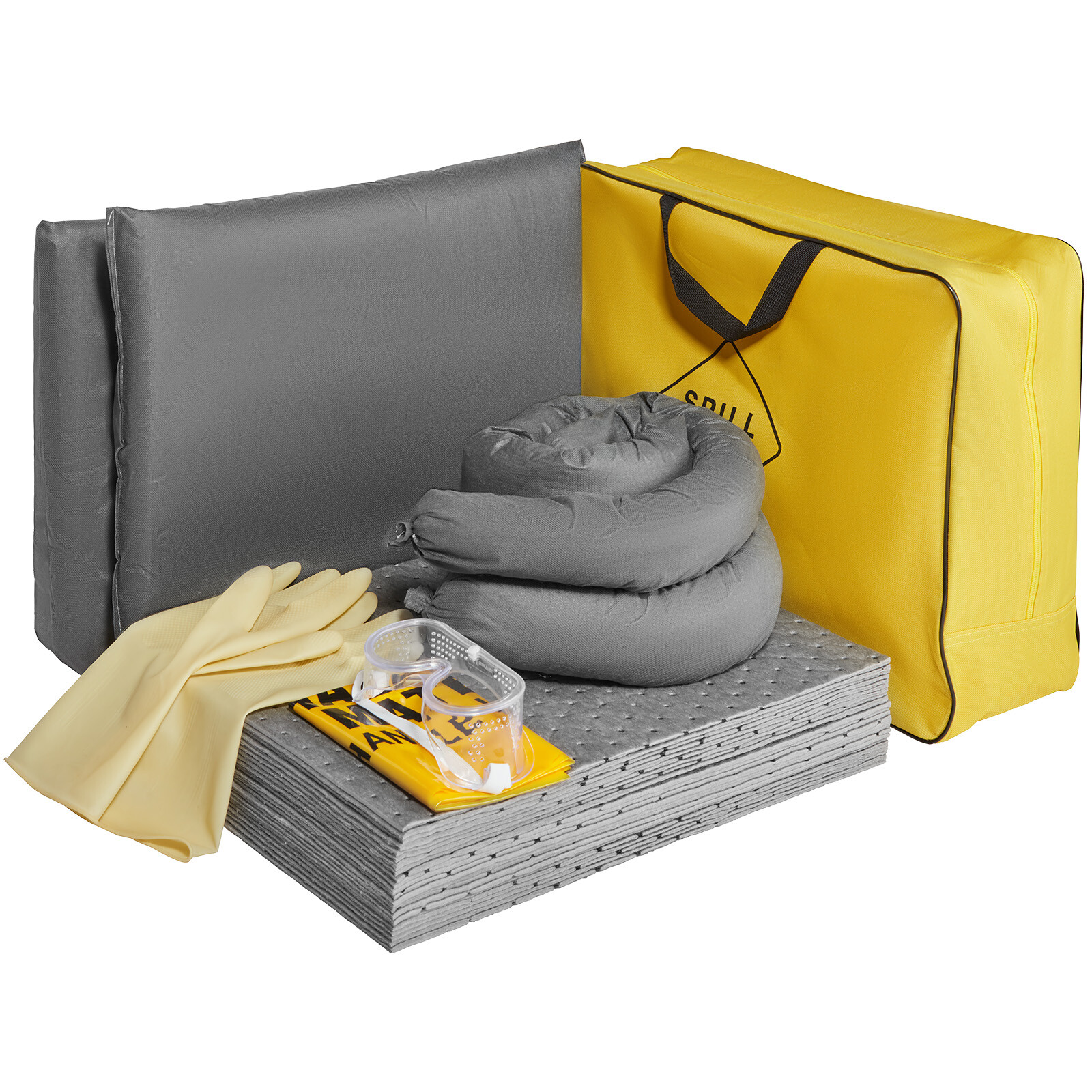 VEVOR Kit universale forniture controllo fuoriuscite tamponi assorbenti 43pz