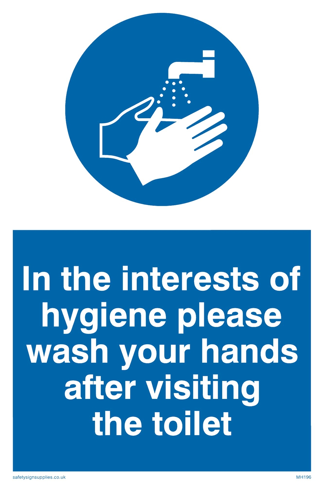 Confezione da 5 – Igiene Wash Hands Sign – 100 x 150 mm – A6P