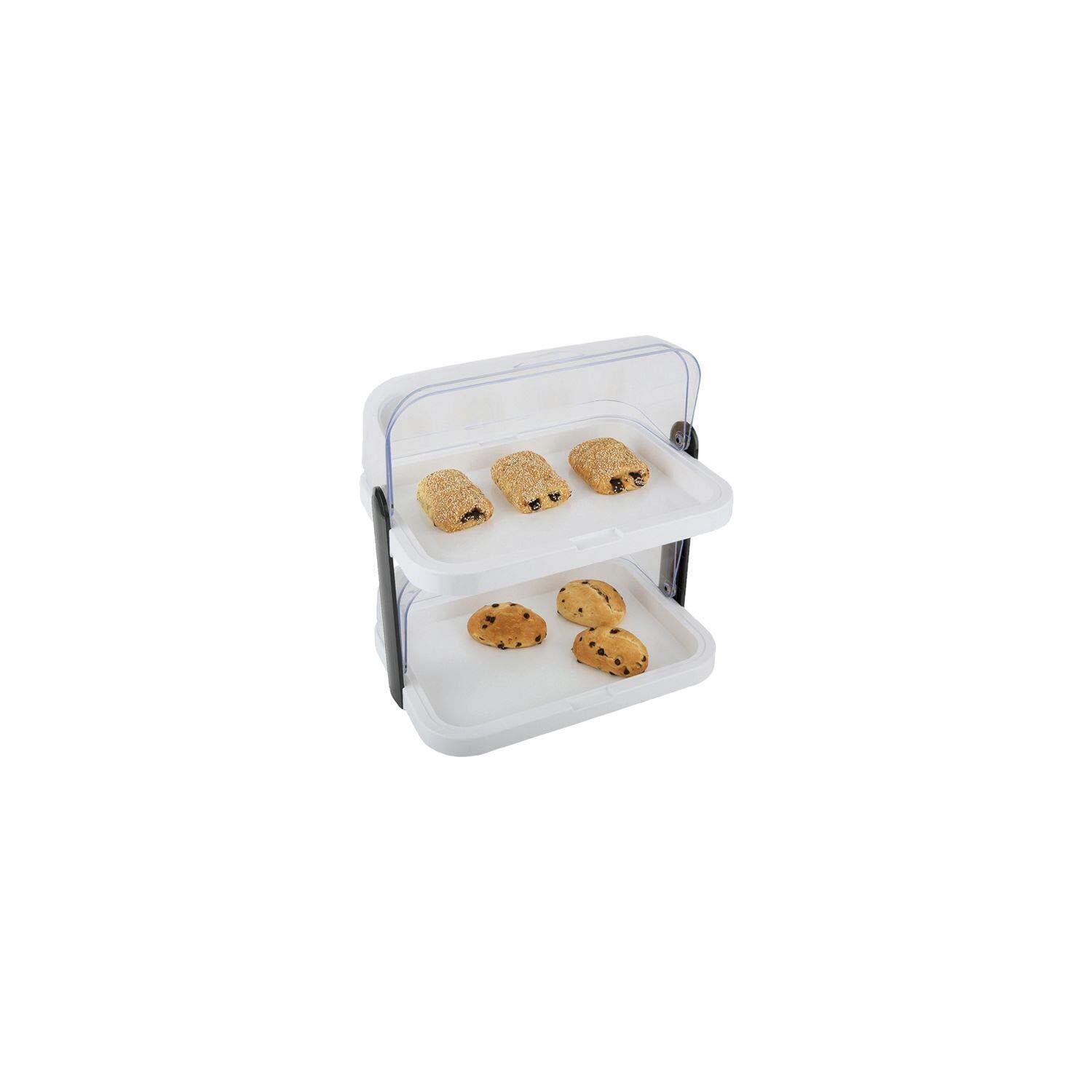 APS Buffet Showcase "Double Decker" - 2 cofani trasparenti roll-top che possono