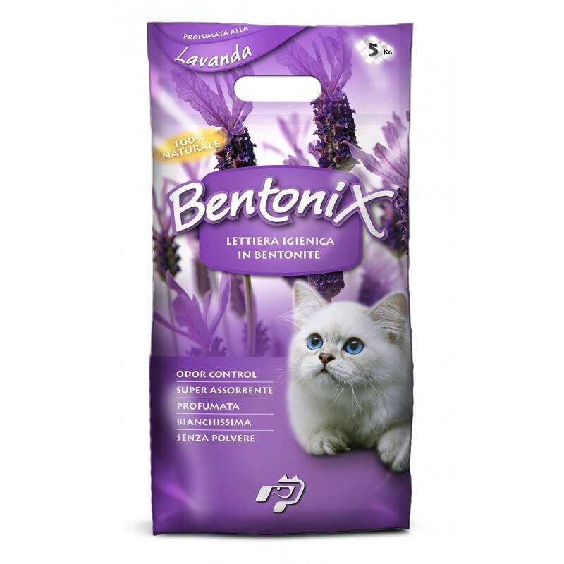 BENTONIX Lettiera per gatti profumata igienica Bentonite 5 KG profumi vari