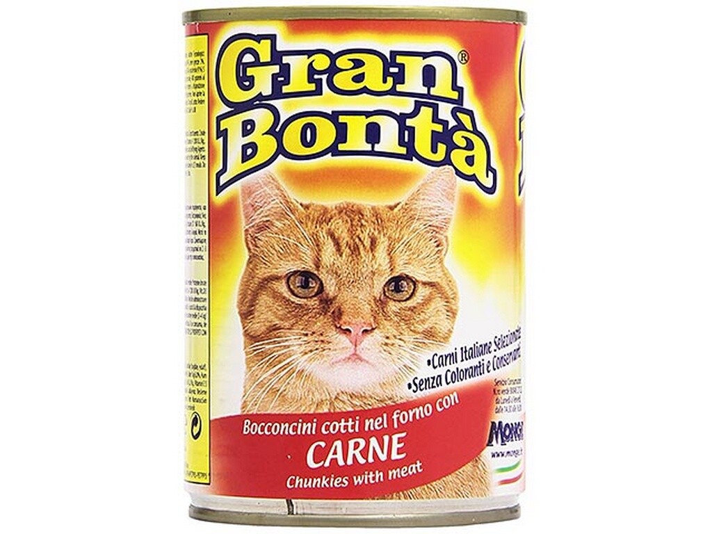 GRAN BONTA' GATTO MONGE 400 GR. CARNE