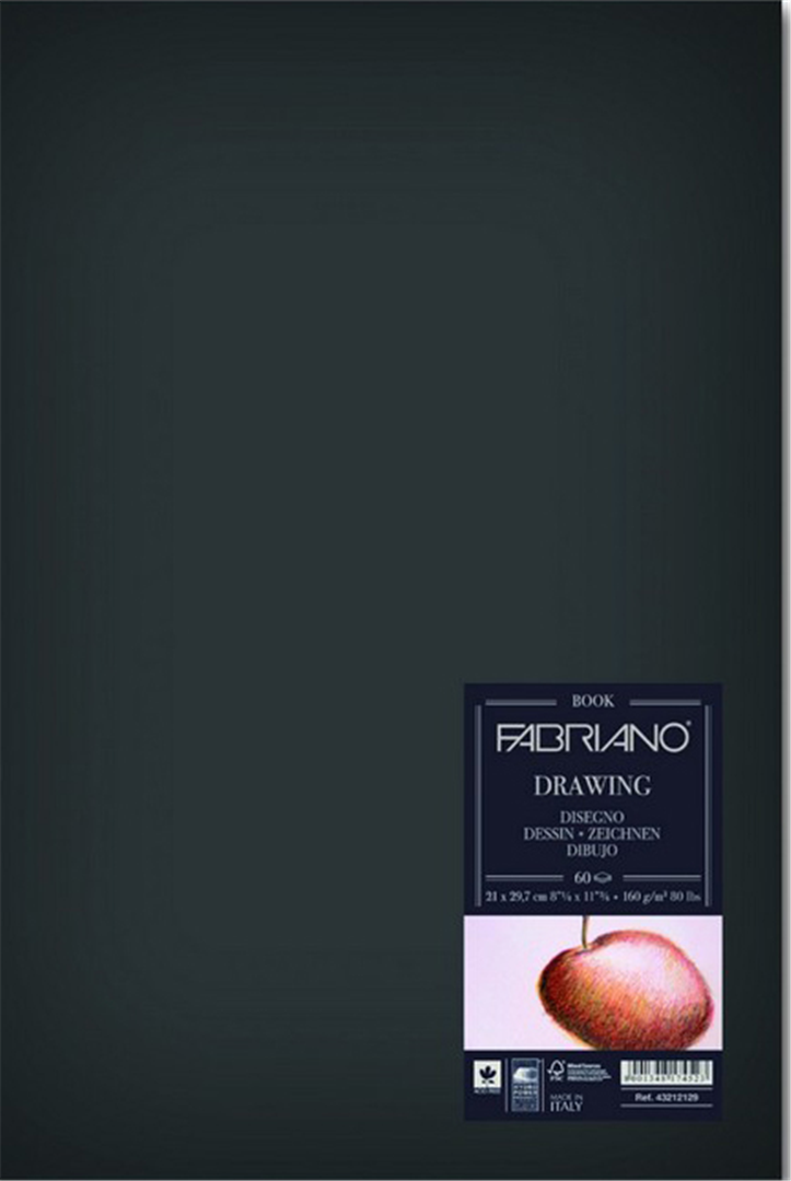 Blocco  Drawing Book Cucito Ritratto 14,8x21 160 Gr 60 Fogli Grana Naturale | Fa