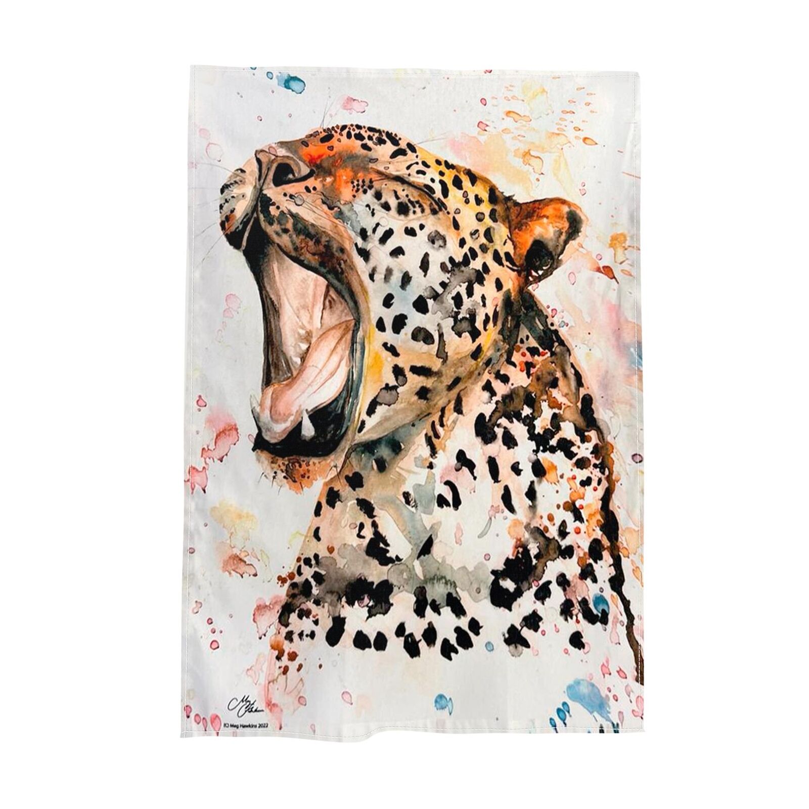 Leopard cotton tea towel 100% Cotton | Large kitchen towel for drying