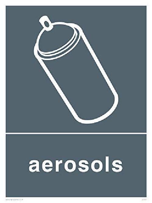 Viking segni ij1417-a5p-3 m recycling-aerosols Sign, 3 mm, 200 mm altezza x 150 