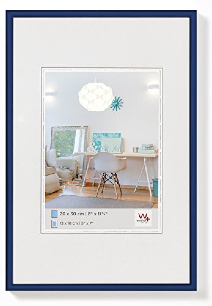 (TG. 50 x 60 cm) Walther New Lifestyle, Cornice in Plastica, Blu, 50 x 60 cm - N