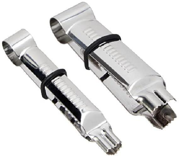 PME Crimpers seghettato, a Forma di Cuore, Grandi e Piccole Dimensioni, Set di 2