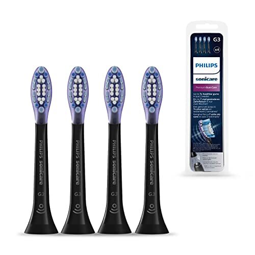 Philips Sonicare HX9054/33 Pack da 4 Testine di Ricambio G3 Premium Gum Care, co